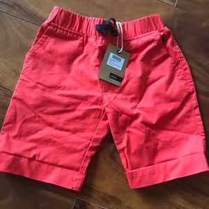 Joules red/orange chino shorts, sz 4